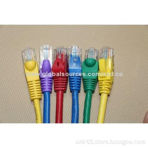 24AWG Copper Conductor UTP Cat5e Patch Cords with RJ45 Plug LSZH Jacket